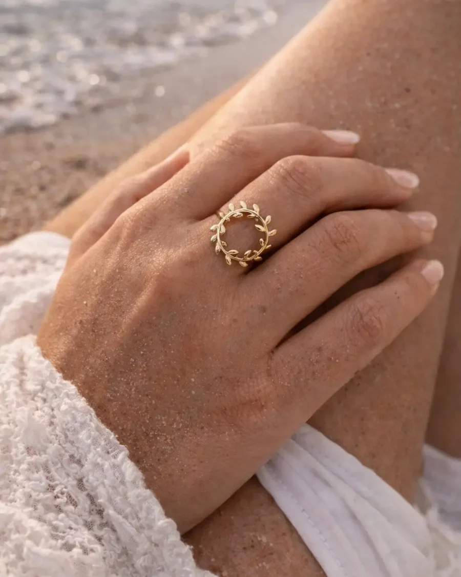Bague ajustable élégante