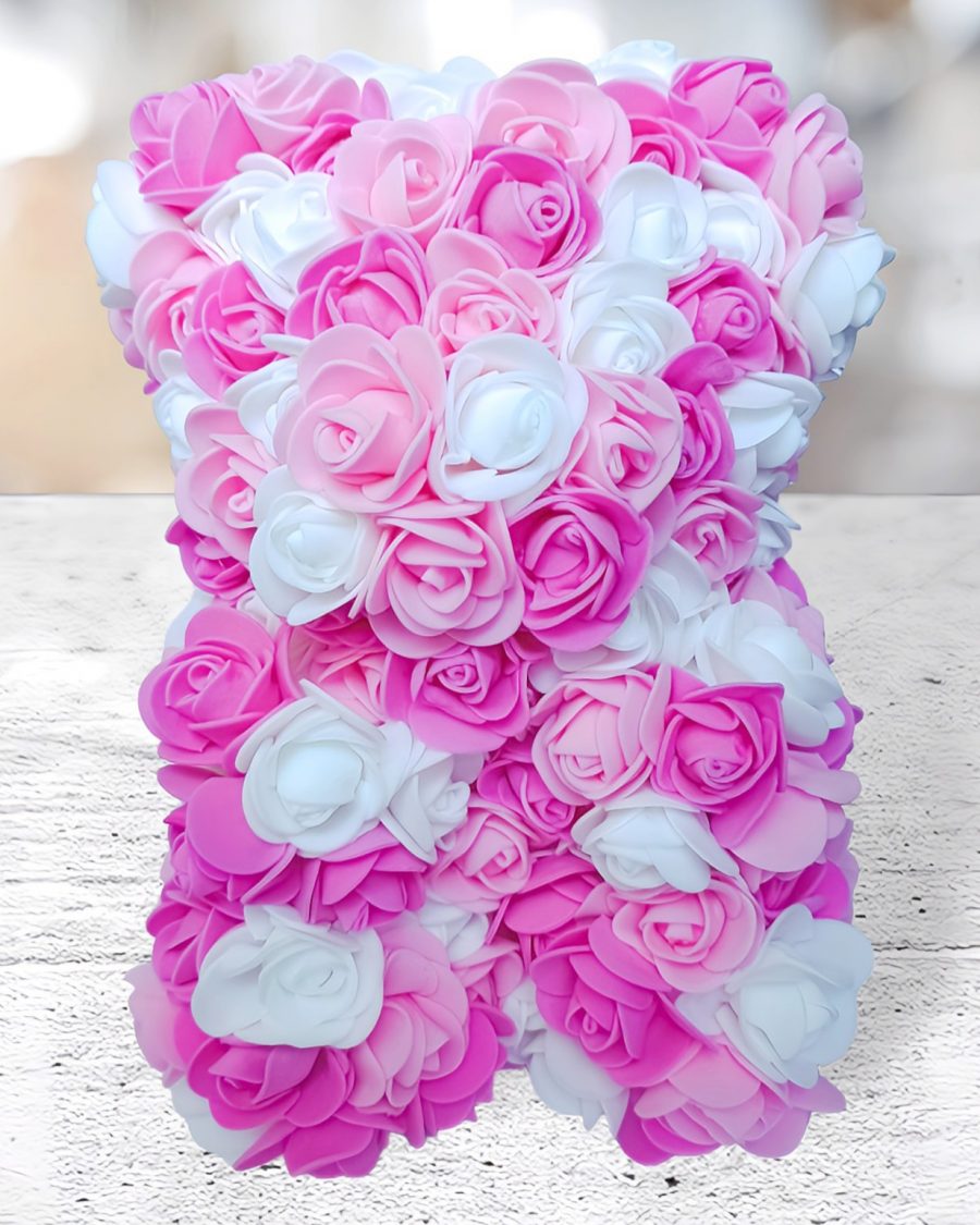 Petit Ourson Rose Blanc