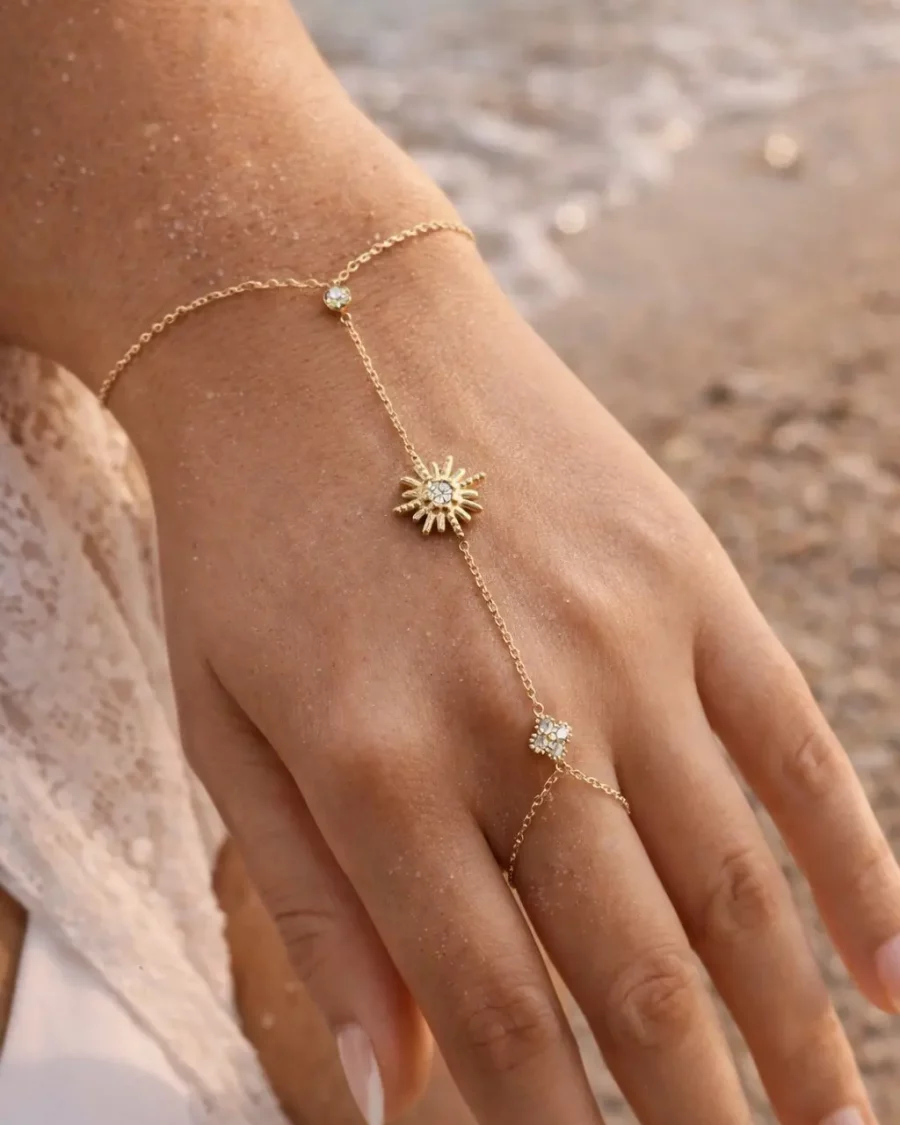 Chaine de main doré