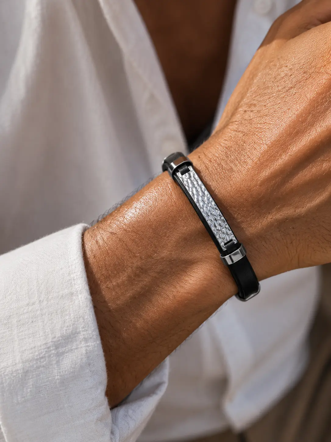 Bracelet en cuir homme Eden – Image 3