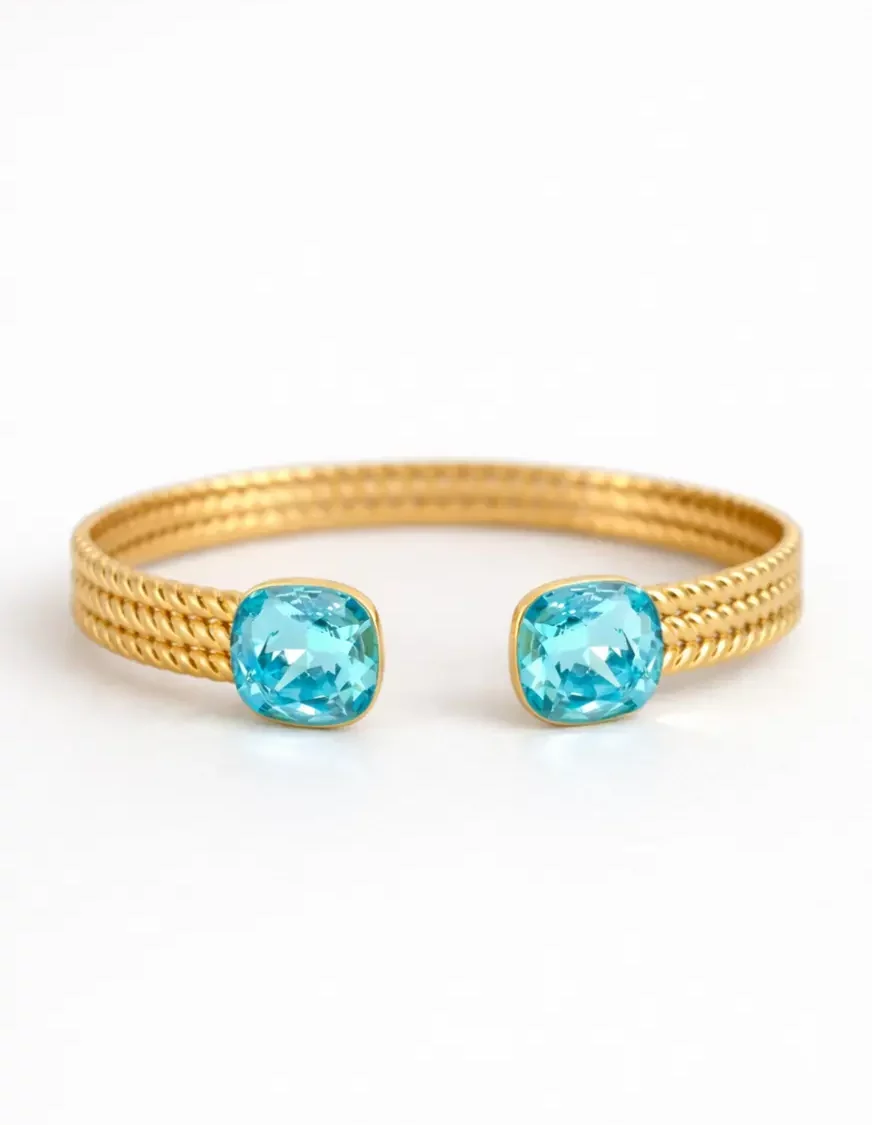 Bracelet Cristaux Swarovski Bleu
