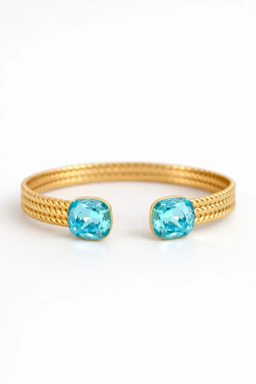 Bracelet Cristaux Swarovski Bleu