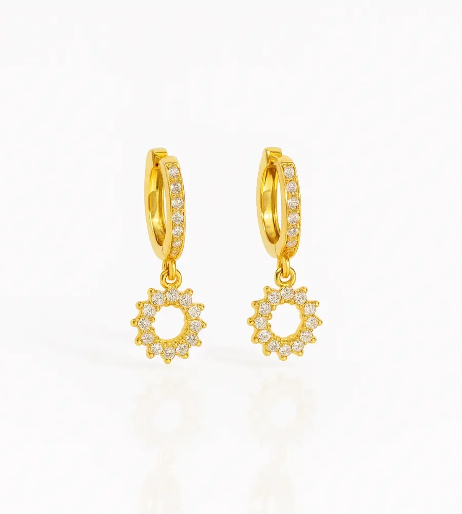 Boucles d'oreilles soleil