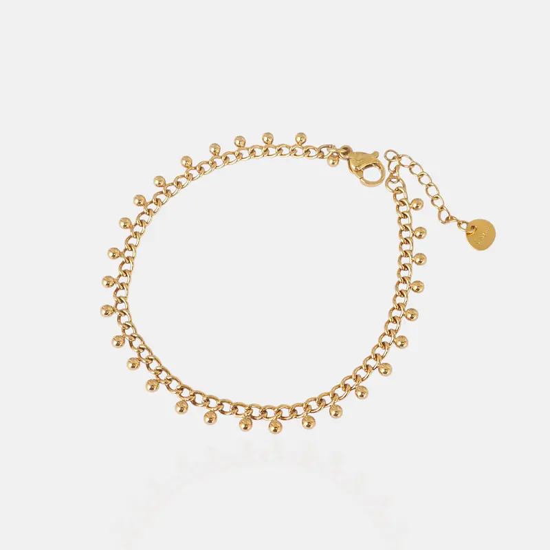 Bracelet pampilles fine doré