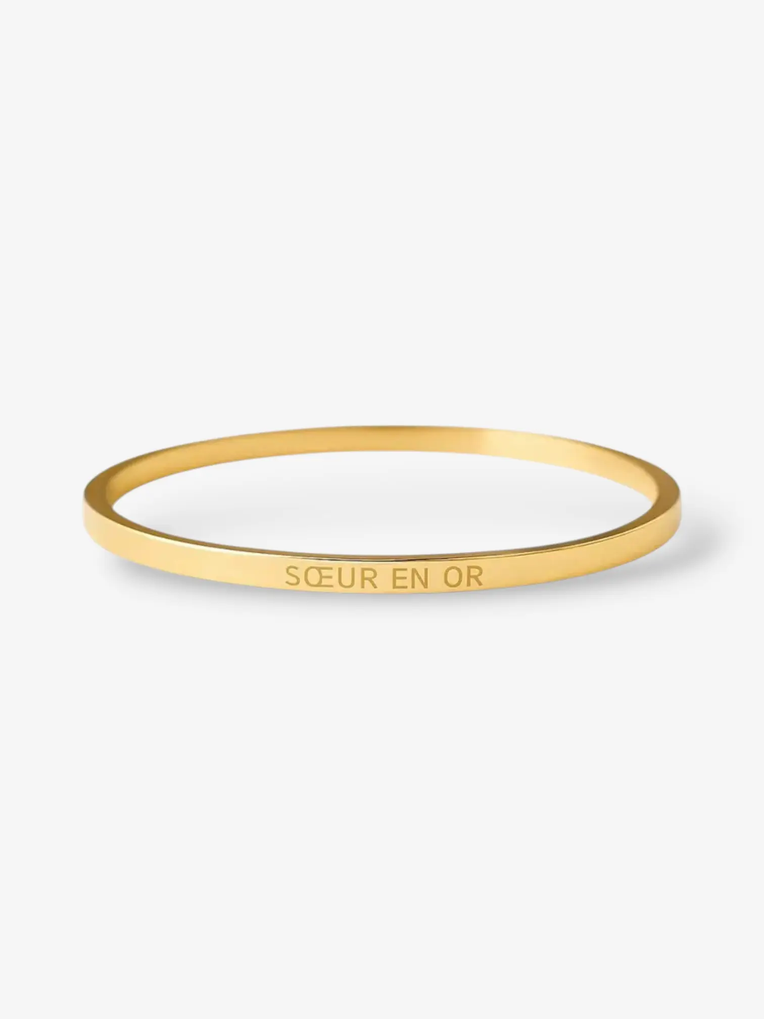 Bracelet soeur doré en acier inoxydable pour femme